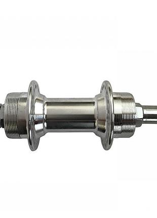 Втулка алюмінієва задня на промпідшипнику (disc-brake) silver 36h