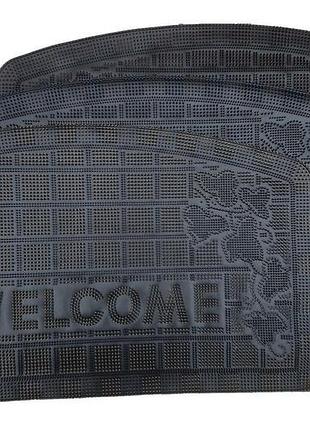 Придверні килимок 45*75 см welcome mk804 (листя)