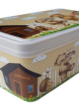 Прямокутний контейнер з кришкою 5,5 л (200x280x120 мм) ведмеди...