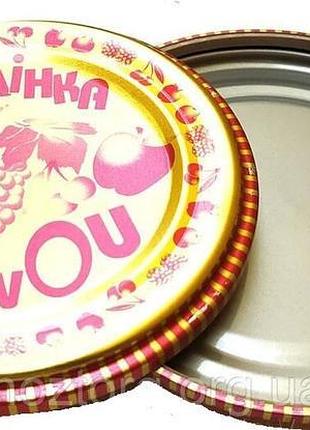 Кришка закаточна ско 1-82 "полінка" (в упаковці 50 шт)