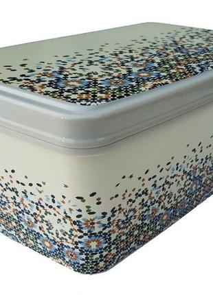 Контейнер прямоугольний з кришкою 2,1 л (140x220x90 мм) мозаїк...