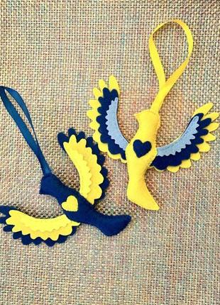 М`які голубки з фетру