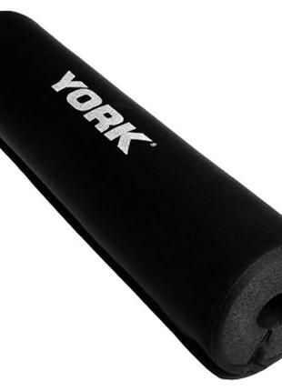 Накладка на гриф мягкая york fitness barbell pad black4 фото