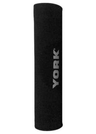 Накладка на гриф м'яка york fitness barbell pad black3 фото