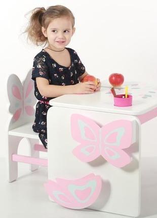 Дитячий столик і стільчик "пташенята"3 фото