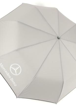 Мужской автомобильный зонт полуавтомат с принтом mercedes-benz, антишторм1 фото