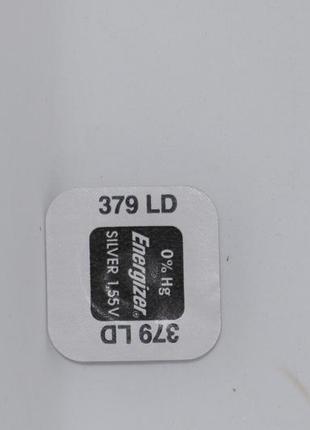 Батарейка для годинників energizer sr521sw (379) 1.55v срібно-цинкова