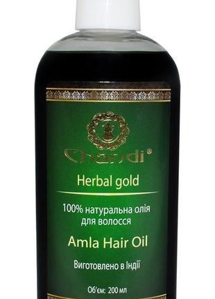 Натуральна олія для волосся "амла" chandi, 200мл