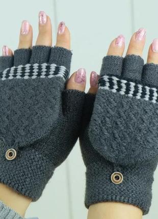 Теплые перчатки с двойным подогревом от юсб (зимние рукавицы, варежки)