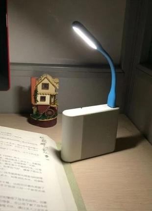 Usb лампа для ноутбука повербанка ліхтарик гнучкий оригінал5 фото