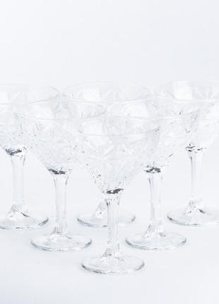 Бокал для мартини стеклянный прозрачный набор 6 штук1 фото