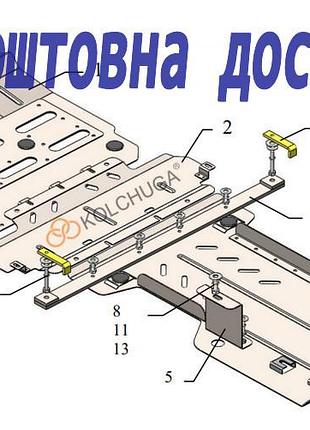 Защита двигателя maserati levante (2018-)(защита двигателя мазератти леванте) кольчуга