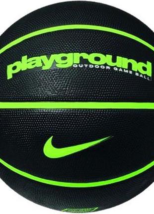 М'яч баскетбольний nike everyday playground 8p deflated black/volt/volt size 7 n.100.4498.085.071 фото