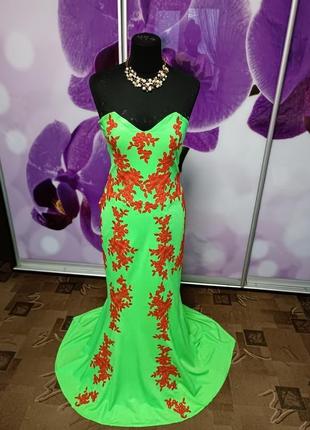 Вечірня сукня до нового року смарагдового дракона1 фото
