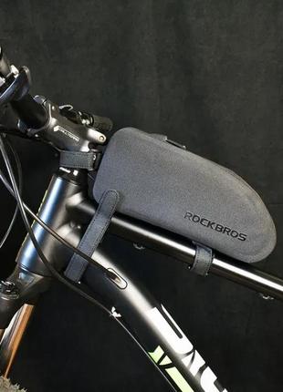 Велосумка на раму rockbros 1,6 л байкпакінга сумка для велосипеда2 фото