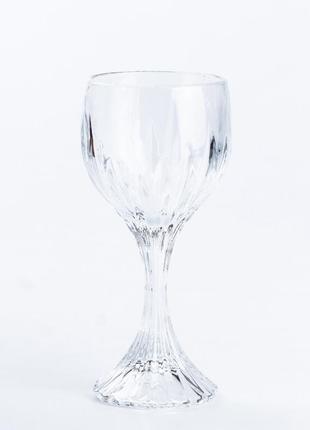 Набор бокалов для вина 6 штук стеклянный прозрачный2 фото