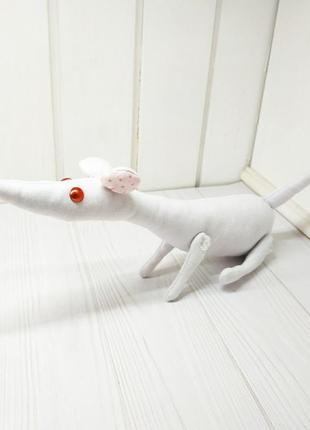 Игрушка мягкая крыска из ткани.