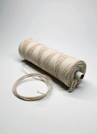 Бавовняний ґніт "косичка" 1,5 мм (15 ниток) - 10 м (упаковка)2 фото