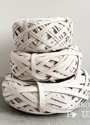 Кашпо плетеное 20 см, белое - kashpo-42-23 фото