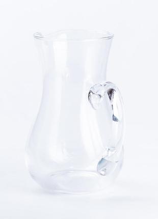 Кувшин стеклянный 1.2 литра для напитков прозрачный3 фото