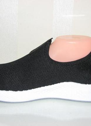 Кросівки чоловічі кеди чорні тканинні розмір 42