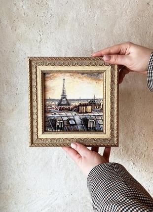 Картина «парижский закат»3 фото