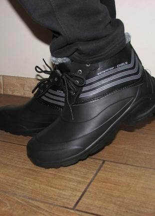 Чоловічі зимові черевики кросівки дутики сноубутсы ева пінка 43..6 фото