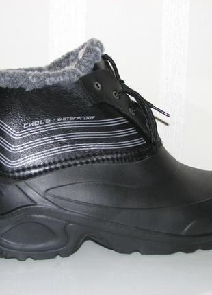 Чоловічі зимові черевики кросівки дутики сноубутсы ева пінка 43..7 фото