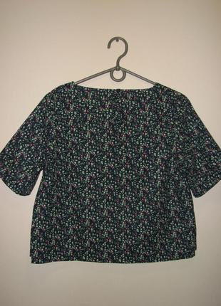 Блуза жіноча літнє квітковий принт рукав 2/4 розмір 42 - 44, ...5 фото
