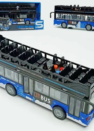 Детский инерционный двухэтажный автобус со светом и звуком2 фото