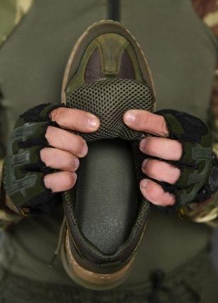 Чоловічі тактичні кросівки extreme оливка з натуральної шкіри,...7 фото