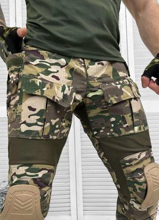 Штани зсу мультикам тактичні брюки з наколінниками flashlight ...2 фото