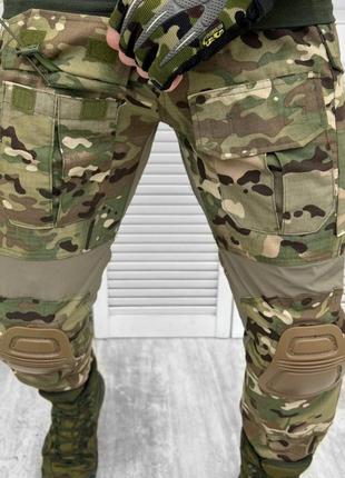 Штани зсу мультикам тактичні брюки з наколінниками літні5 фото