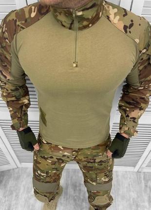 Військова форма зсу тактичний костюм сорочка убакс з налокітни...6 фото