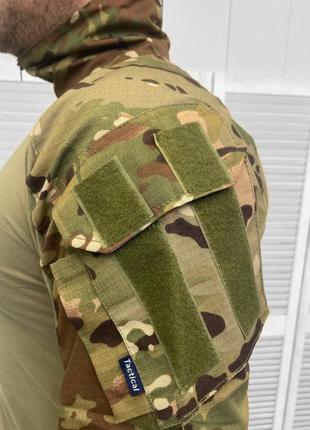 Військова форма зсу тактичний костюм сорочка убакс з налокітни...7 фото