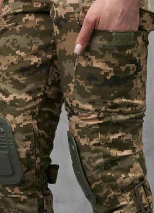 Жіночі військові штани камуфляжні штани жіночі тактичні з нако...8 фото