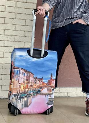Чохол для валізи дайвінг з принтом венеція4 фото