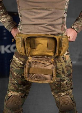 Тактична сумка на пояс поясна сумка армійська койот 3.6 л9 фото