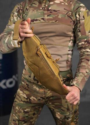 Тактична сумка на пояс поясна сумка армійська койот 3.6 л10 фото
