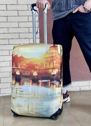 Чохол для валізи дайвінг з принтом собор святого петра рим5 фото