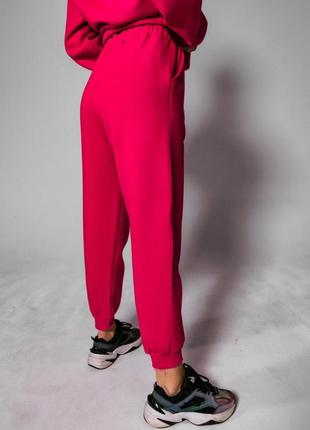 Жіночі спортивні теплі штани джоггери зимові турецька трьохнит...3 фото