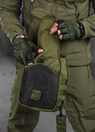 Тактична сумка на пояс олива поясна сумка нагрудна армійська6 фото