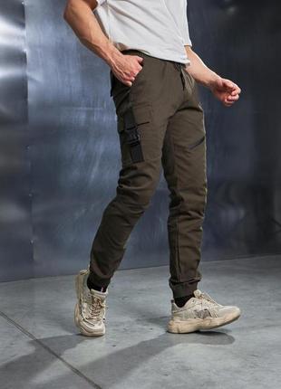 Чоловічі штани карго весняні з кишенями fast traveller осінні ...3 фото
