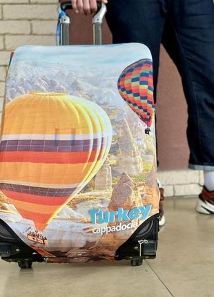 Чохол для валізи дайвінг з принтом повітряна куля3 фото