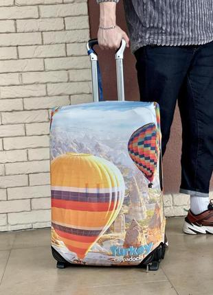 Чохол для валізи дайвінг з принтом повітряна куля4 фото