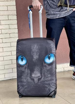 Чохол для валізи дайвінг з принтом кіт5 фото