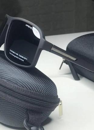 Очки солнцезащитные хорошего качества поликарбонатовые линзы porsche design polarized черные матовые