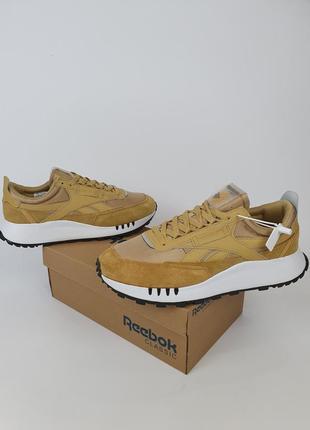 Кроссовки мужские весна лето горчичные reebok classic legacy. стильные кроссовки для мужчин рибок легаси2 фото