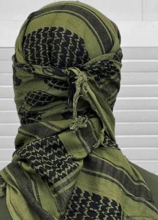 Арафатка шарф шемаг захисний хакі 110х110 з гранатами2 фото