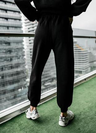 Жіночі спортивні теплі штани джоггери зимові турецька трьохнит...6 фото